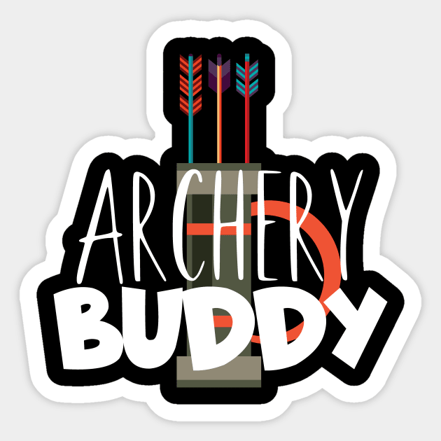 Archery buddy Sticker by maxcode